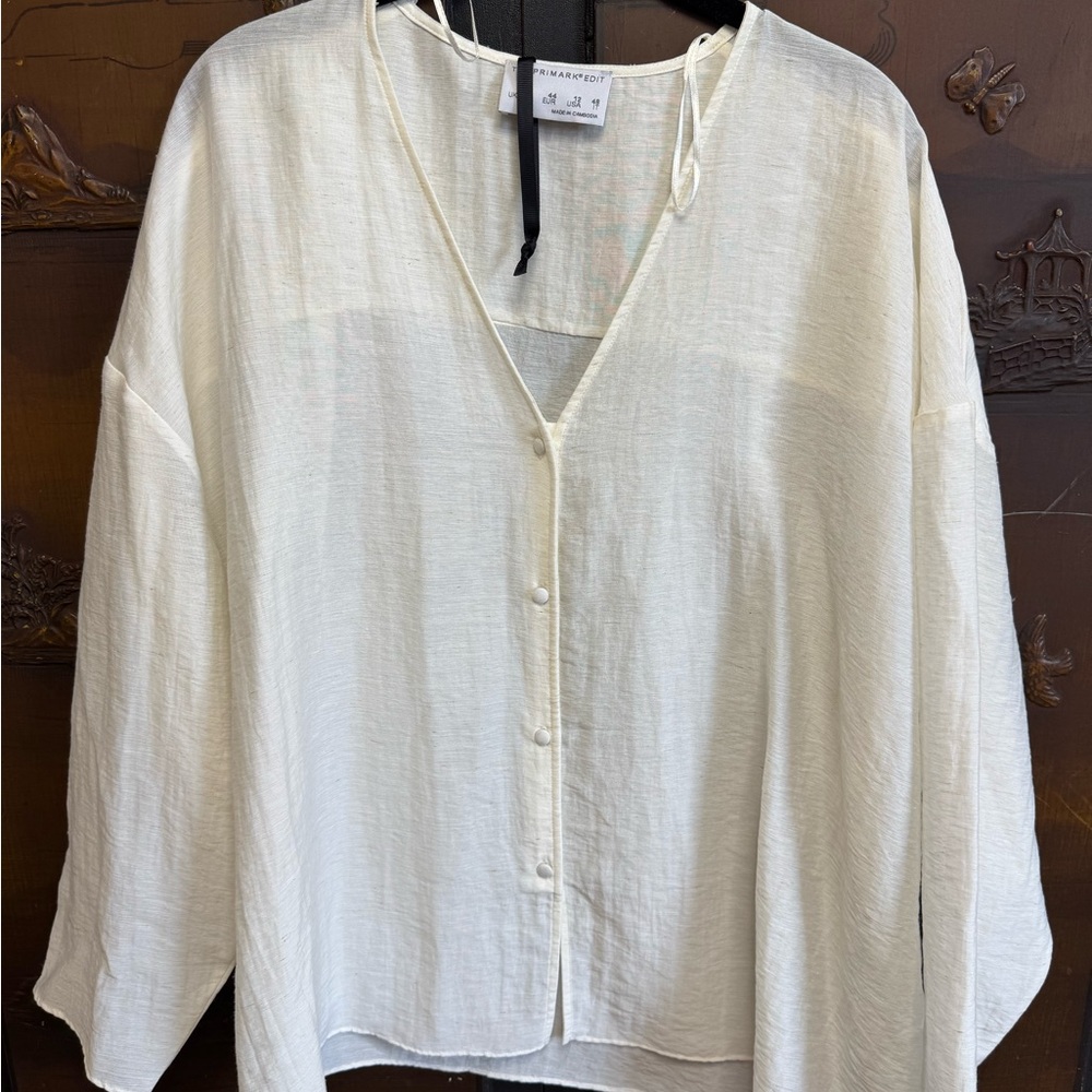 Primark Off-White Button-Down Shirt
